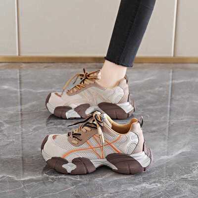 正品天下女鞋8892新款厚底百搭运动休闲鞋老爹鞋