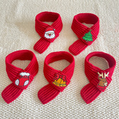 25圣诞宠物围巾猫咪圣诞节套装 扮毛线针织小狗狗麋鹿帽子跨境围脖