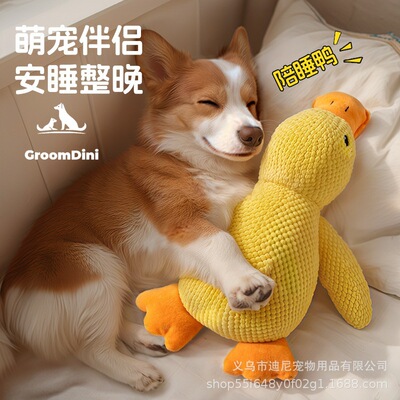 狗玩具小黄鸭宠物毛绒玩具自嗨耐咬磨牙发声玩具小中型犬宠物玩具