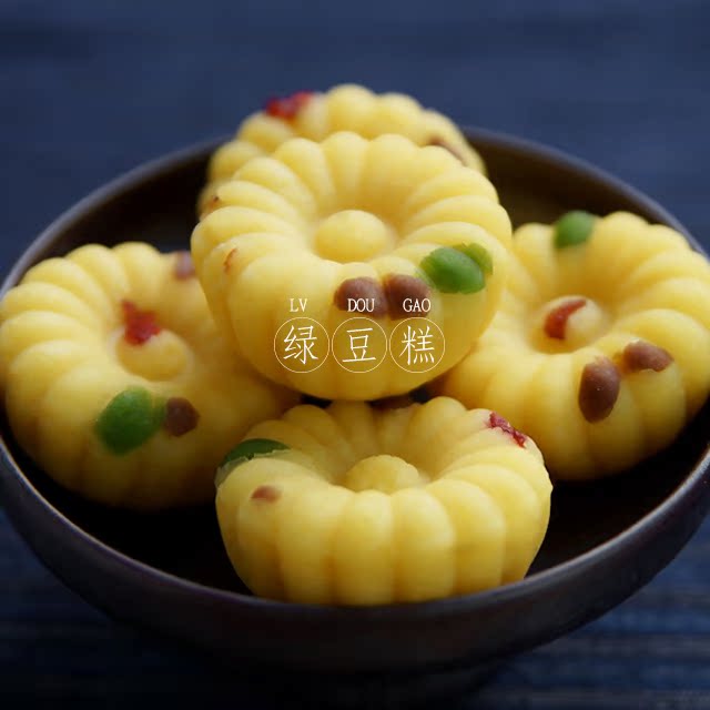 手工古法绿豆糕 入口即化 甜而不腻少油低糖