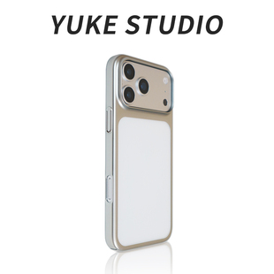 适用于iPhone17pro手机壳新款 散热苹果Air电镀全包防摔高透17promax轻薄磨砂边框创意简约小众高级感情侣硬套