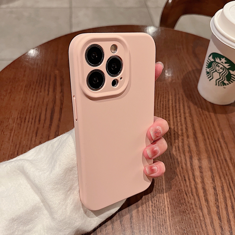 苹果14promax液态硅胶简约