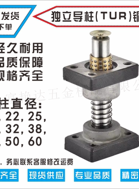 TUR滚珠带铜独立导柱座式直径 19 22 25 28 32 38 45模具配件