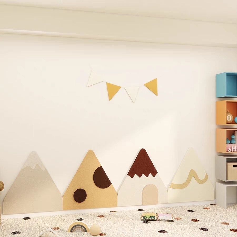 毛毡墙贴床边防撞墙面卧室护墙板