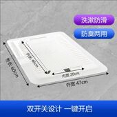 蹲便器盖板厕所密封盖防臭堵臭器卫生间通用挡板蹲坑盖板蹲厕盖板