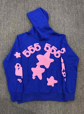 Young Thug Young Thug 明星同款 Sp5der 555555黑色黄字 套装