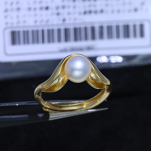 diy珍珠配件 S925纯银遮瑕款戒指空托 个性时尚指环手饰银托材料