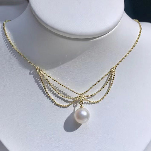 diy纯银吊坠半成品珠链