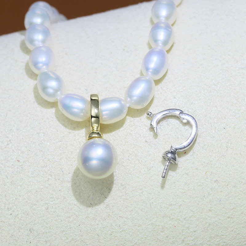 DIY手工配件 S925纯银吊坠空托 开口卡扣 珍珠玉石项链坠子夹扣女,饰品/流行首饰/时尚饰品新,其他DIY饰品配件,淘宝优惠券,粉丝福利购,淘宝优惠卷