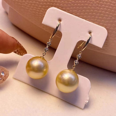 DIY配件s925半成品银托珍珠耳环