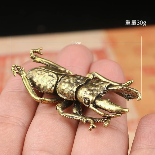 Бронзовая единорога Pet Creative Simulation Bug Retro Deck -Shell броня