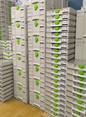 FESTOOL费斯托3代工具箱窃入式堆叠组合多功能配件收纳整理塑料箱