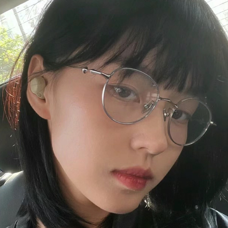 GM星星金属圆形眼镜框女潮2024新款复古防蓝光近视眼镜男时尚个性