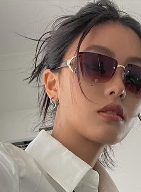 防紫外线太阳镜欧美y2k女