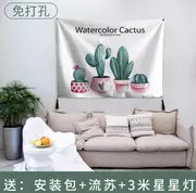 Canvas ấm đen trang trí phòng vải nền tường lưới tường đỏ tường vải phòng khách sofa nghệ thuật tấm thảm - Tapestry