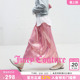 Juicy 气质褶饰宽松中长裙子 Couture橘滋半身裙女珠光粉色时尚