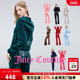 Juicy 上衣 外套女连帽烫钻休闲时尚 Couture橘滋 零压弹力丝绒