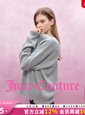 Juicy Couture【slow cleanfit系列】橘滋针织衫女25秋冬新款毛衣