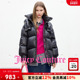 Juicy 90白鸭绒 Couture橘滋羽绒服女保暖中长厚外套