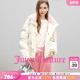 Couture橘滋90白鸭绒羽绒服女外套 Juicy 博主同款