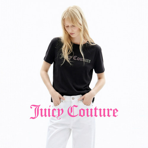 JuicyCouture橘滋烫钻简约T恤