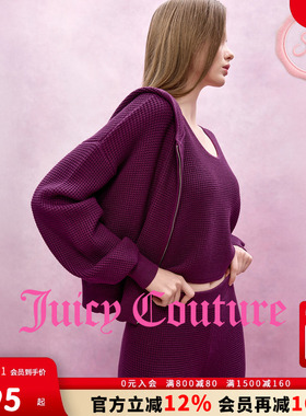 Juicy Couture【slow cleanfit系列】橘滋背心女25年秋冬毛织吊带