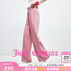 Couture橘滋牛仔裤 Juicy 女粉色宽松直筒休闲长裤 100%莱赛尔