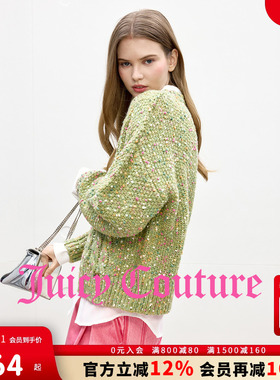 【含绵羊毛】Juicy Couture橘滋针织衫女2025年秋冬新款绞花毛衣