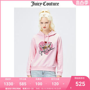 Couture橘滋连帽卫衣女美式 春季 新款 连帽卫衣 Juicy 时尚 百搭长袖