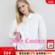 女法式 Juicy Couture橘滋衬衫 简约白色上衣
