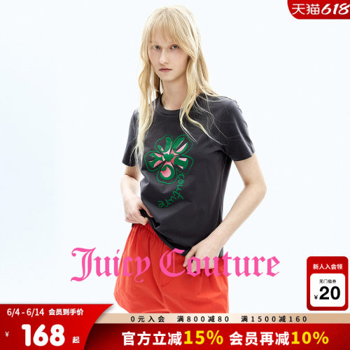 JuicyCouture橘滋花卉圆领T恤
