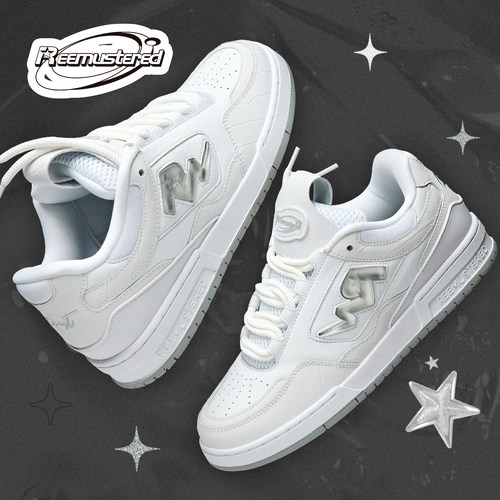 刘耀文陈奕恒张桂源同款REEMUSTERED国潮复古 果冻LOGO银白鳄鱼纹