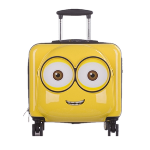 小黄人行李箱儿童旅行箱卡通小孩拉杆箱可爱20寸宝宝可坐骑登机箱