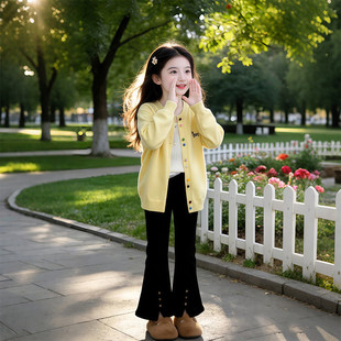 女童春装超好看春季童装2026超火穿搭一整套儿童时尚洋气时髦套装