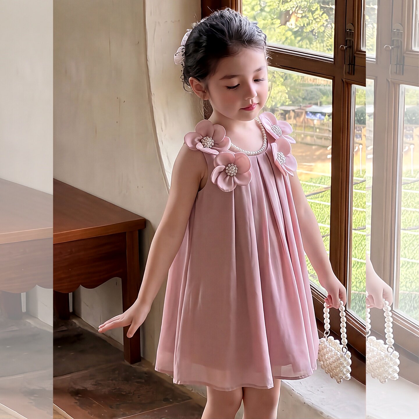 女童连衣裙2026新款洋气宝宝裙子