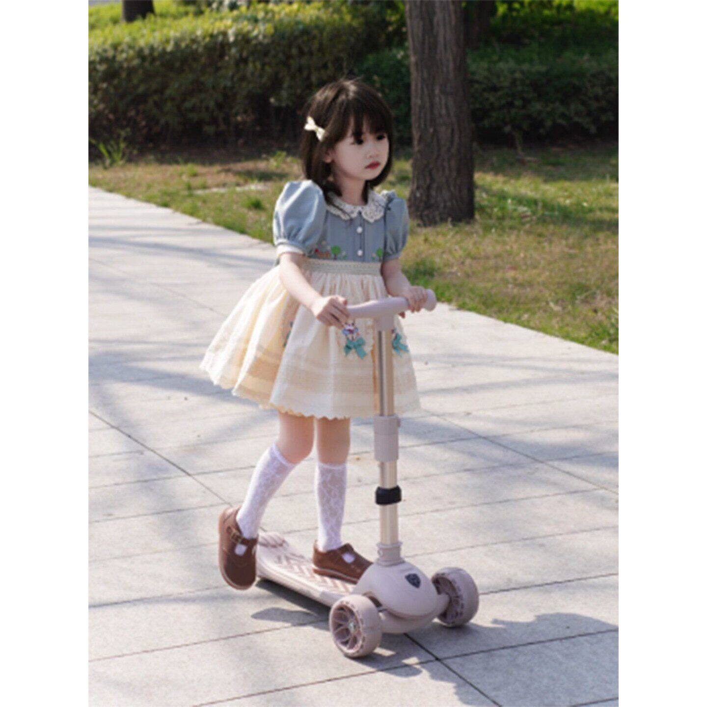 女童生日礼服裙儿童罗莉塔洋装日常可穿小女孩绝美泡泡袖公主裙