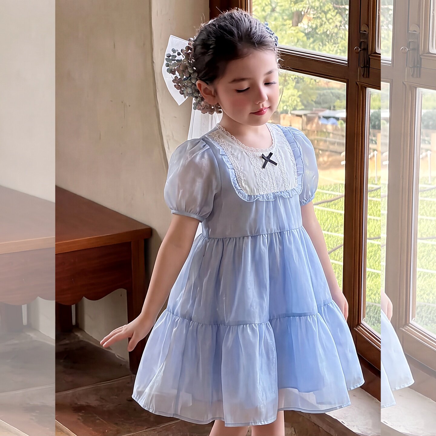 小女孩独特漂亮裙子女童连衣裙