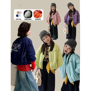 女童羽绒服爆款2025新款冬儿童加厚保暖多巴胺穿搭白鹅绒羽绒外套