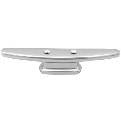 船用铝制6寸带眼船型栓索栓榄桩系船柱羊角底板式游艇五金配件