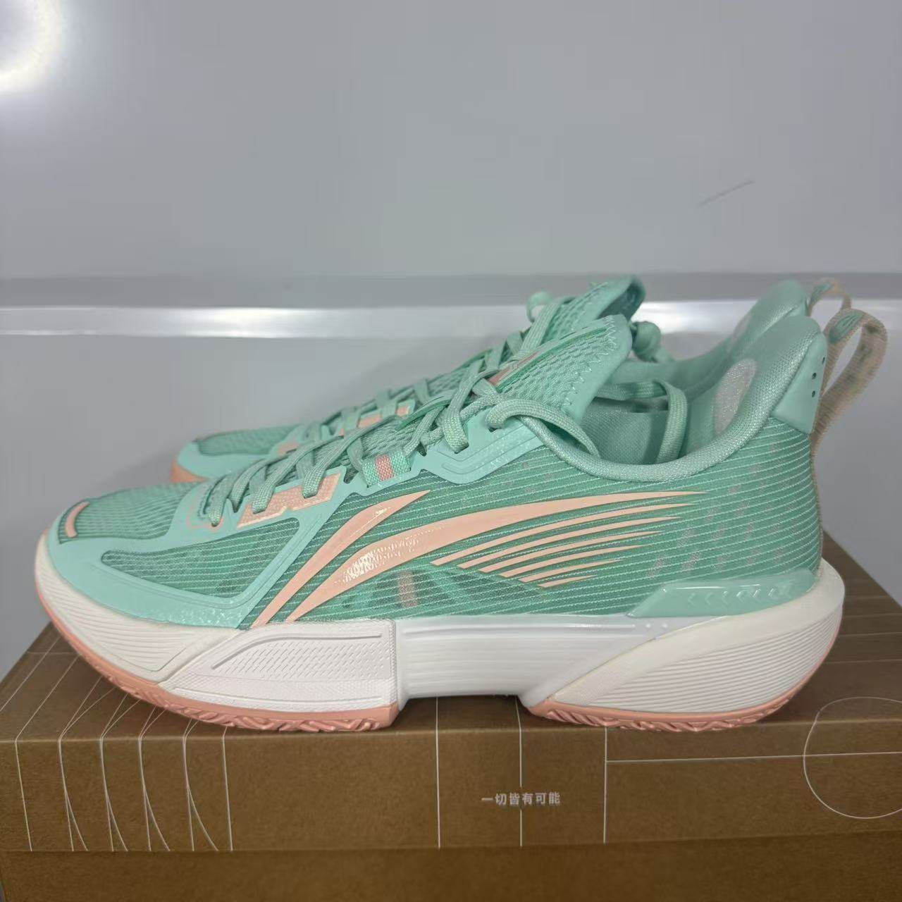 （瑕疵门店样鞋）李宁篮球鞋轻速2男回弹耐磨专业运动鞋ABPU023