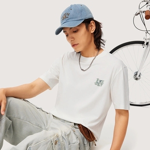 李宁短袖T恤男中国文化系列男女同款吸汗宽松时尚运动上衣AHSU319