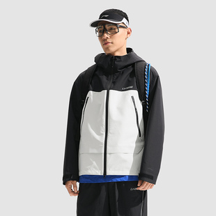 AFDU689 宽松休闲户外连帽外套 李宁夹克男子春季 防泼水风衣新款