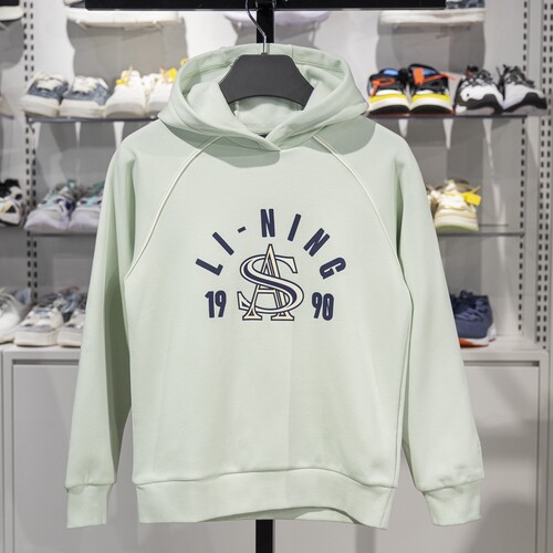 李宁儿童连帽加绒保暖套头卫衣