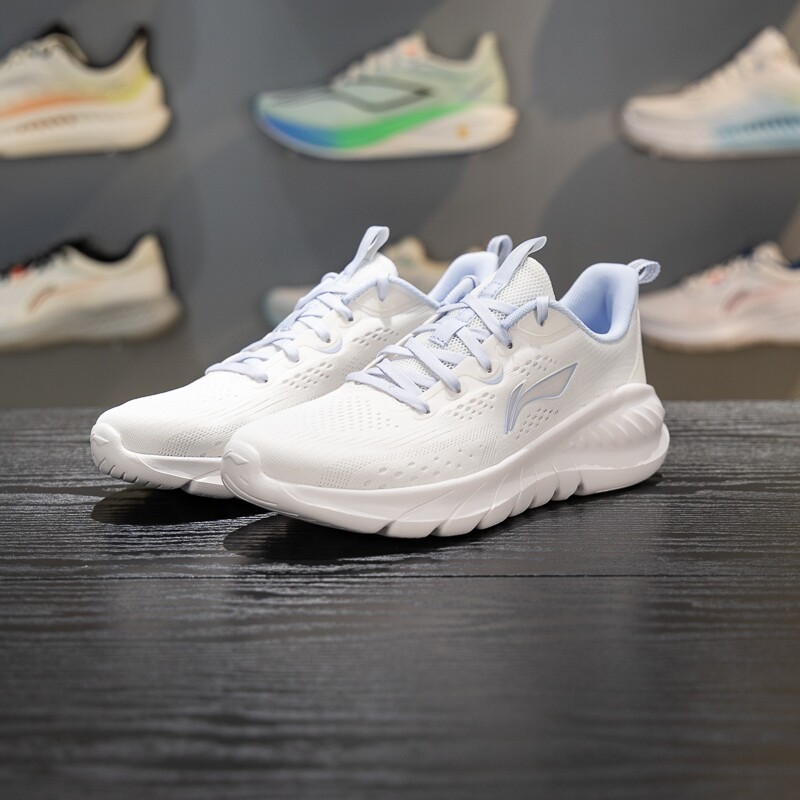 李宁轻岚v2休闲慢跑鞋女鞋低帮透气跑步鞋舒适减震运动鞋ARSW116