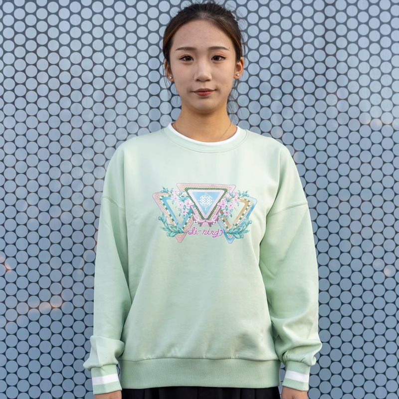 《购买前看详情B品》李宁秋季女款套头卫衣运动潮流运动服AWDT374