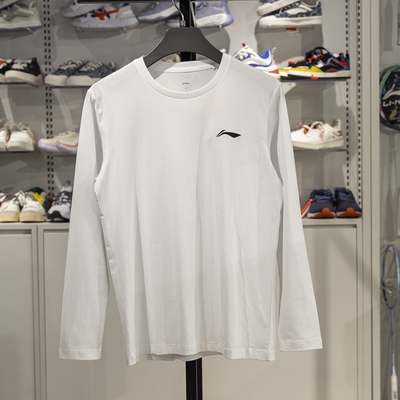 李宁长袖男子透气长袖T恤