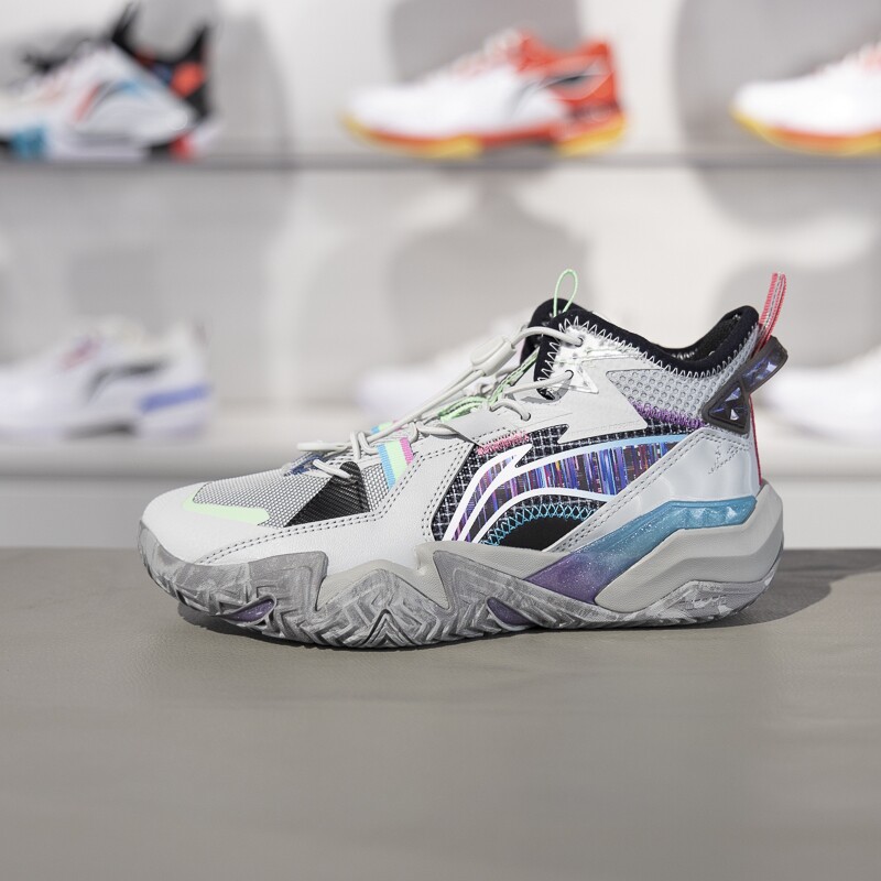 李宁儿童篮球鞋2024冬新款男大童支撑稳定防滑耐磨运动鞋YKBU090