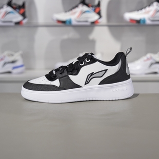 运动潮流百搭透气运动休闲鞋 秋季 AGCU544 系列女子板鞋 李宁时尚