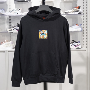 中国李宁男大童卫衣春秋季宽松舒适纯棉套头连帽卫衣YWDR549