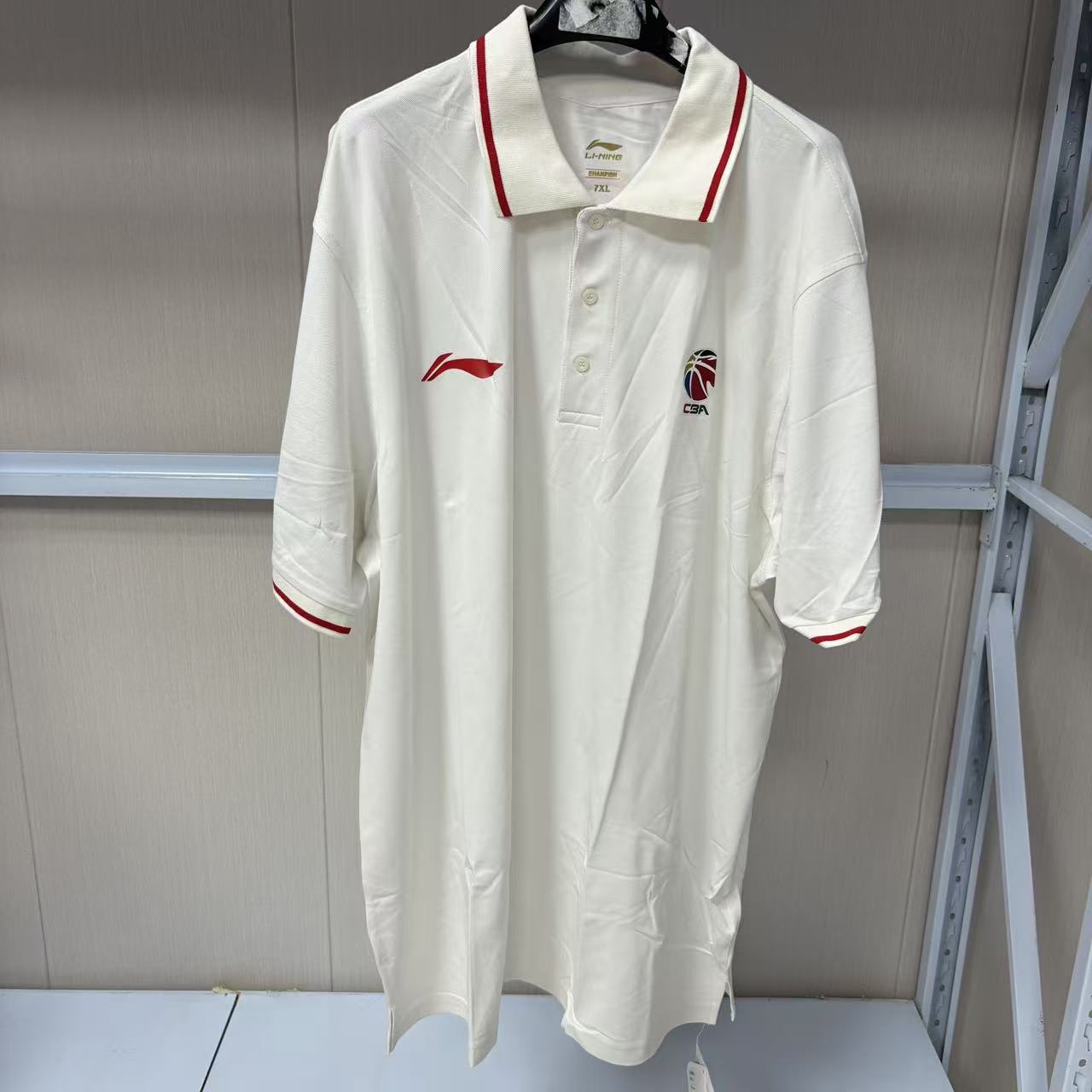 《购买前看详情B品》李宁男子CBA短袖休闲舒适宽松POLO衫APLG561